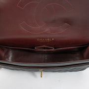 Authentic pre-loved Chanel Classic Large / Jumbo Black Lambskin Flap Bag on Labellov.com