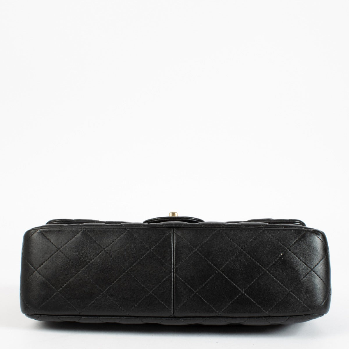 Authentic pre-loved Chanel Classic Large / Jumbo Black Lambskin Flap Bag on Labellov.com