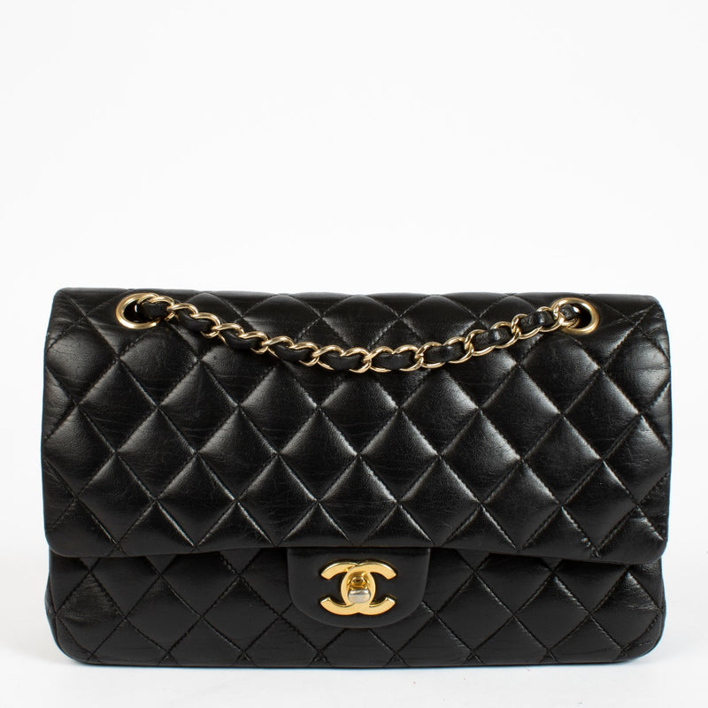 authentic preloved Chanel Black Medium Classic 11.12 Flap Bag on Labellov.com