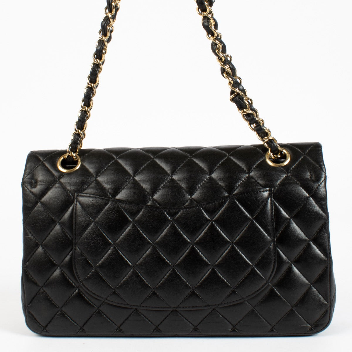 authentic preloved Chanel Black Medium Classic 11.12 Flap Bag on Labellov.com