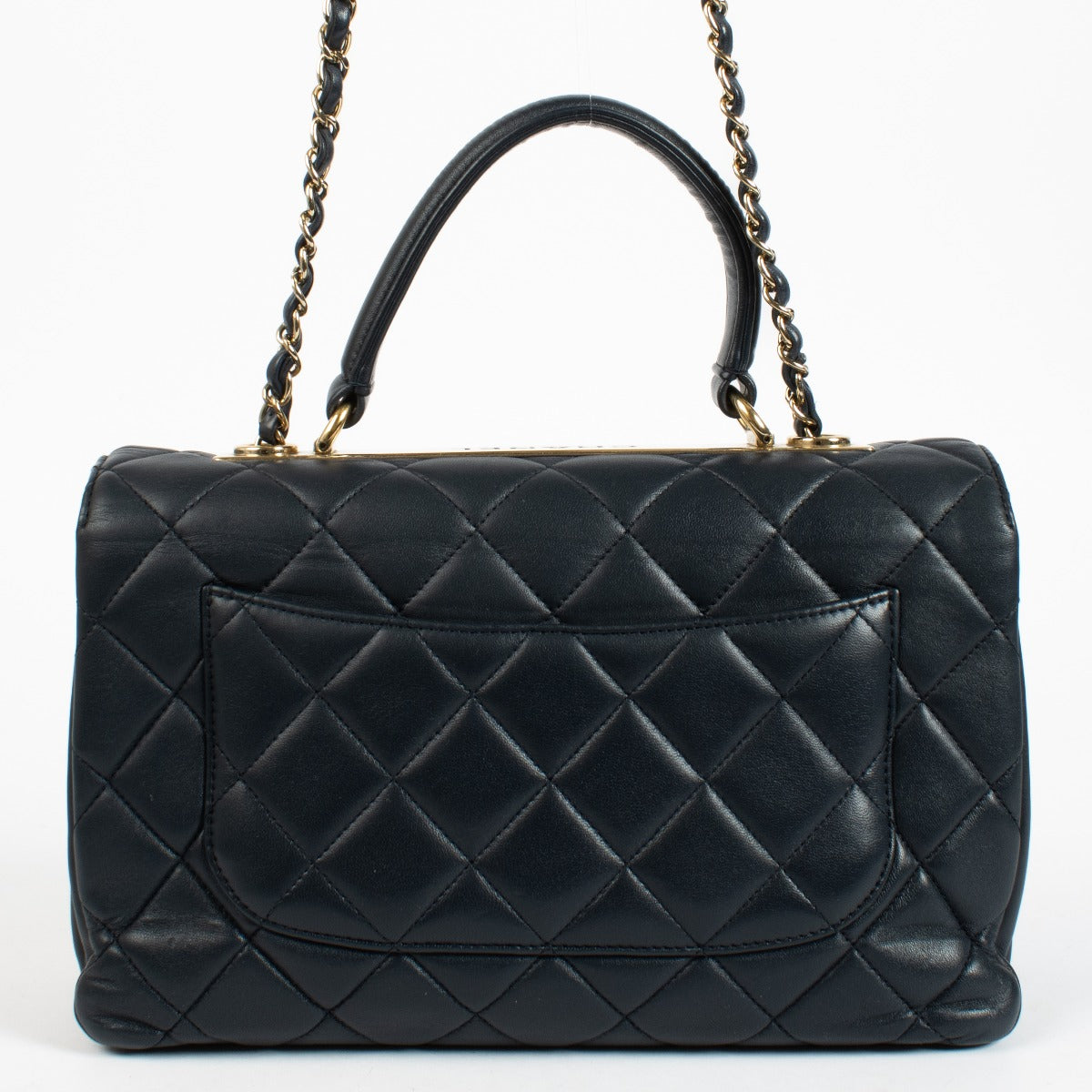 Authentic pre-loved Chanel Navy Medium Trendy CC Bag on Labellov.com