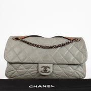 Authentic pre-loved Chanel Grey Large In-the-Mix Flap Bag on Labellov.com