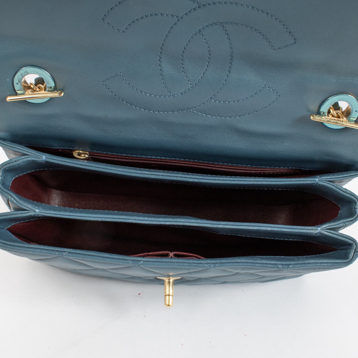 authentic preloved Chanel Denim Blue Small Trendy CC Bag on Labellov.com