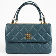 authentic preloved Chanel Denim Blue Small Trendy CC Bag on Labellov.com