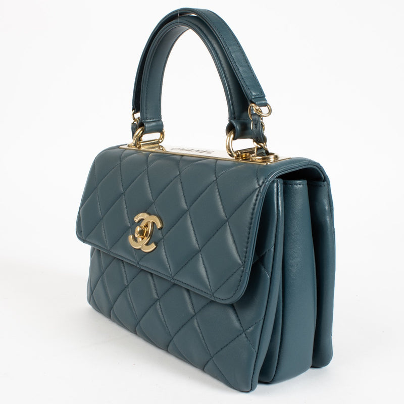 authentic preloved Chanel Denim Blue Small Trendy CC Bag on Labellov.com