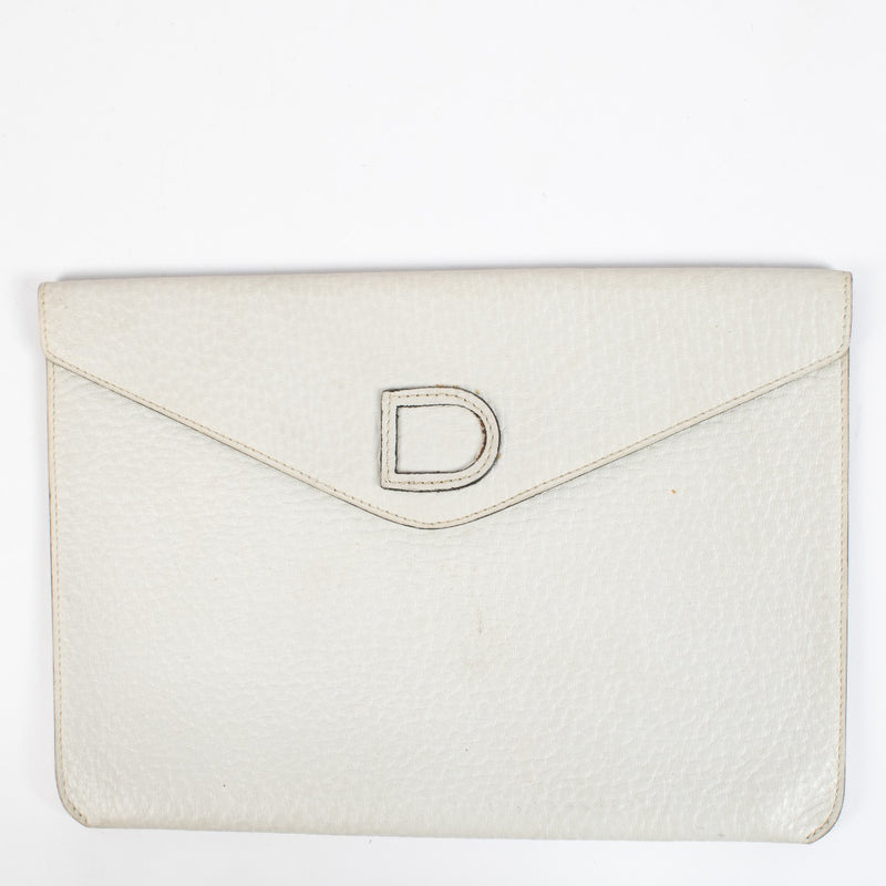 Delvaux White Clutch