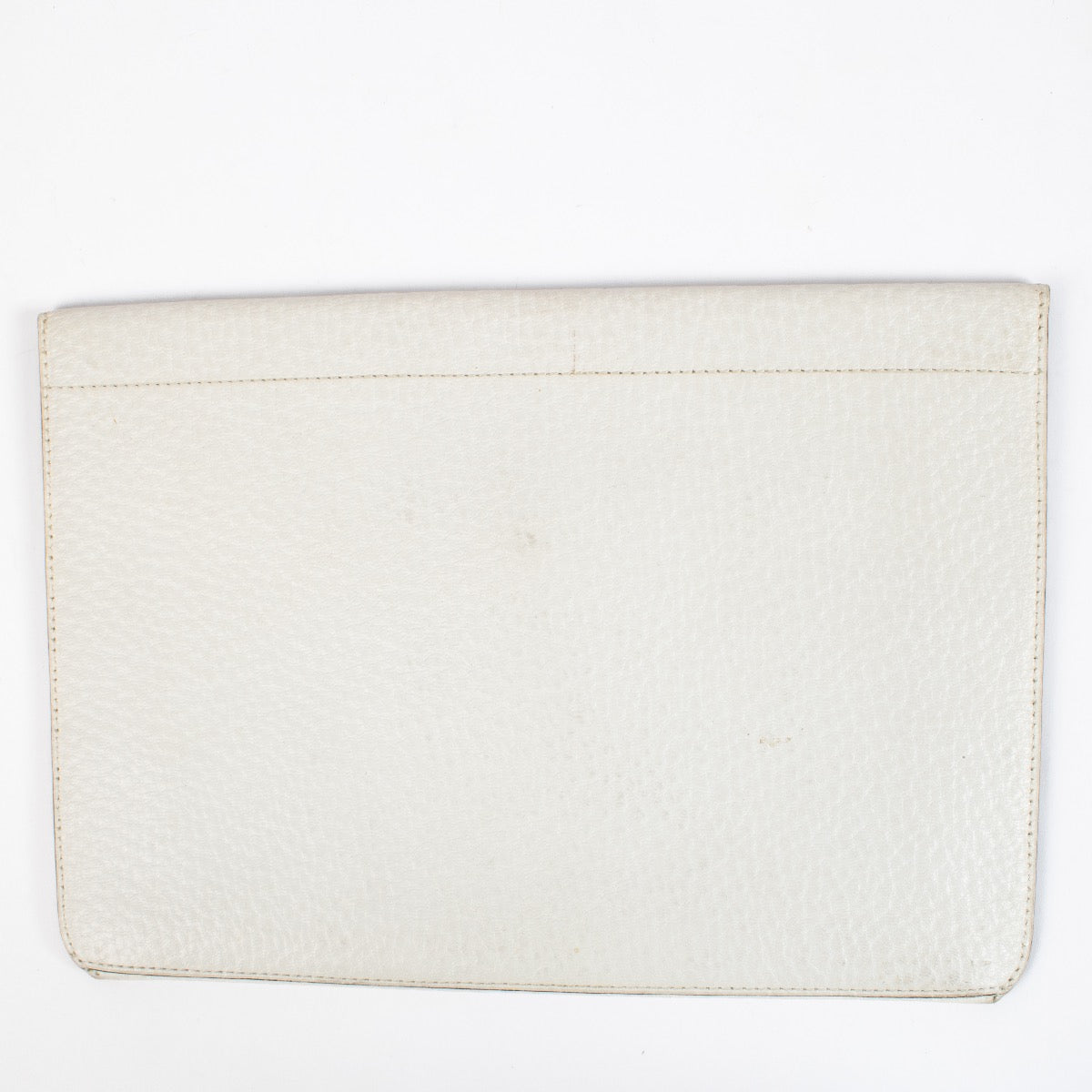 Pochette blanche Delvaux