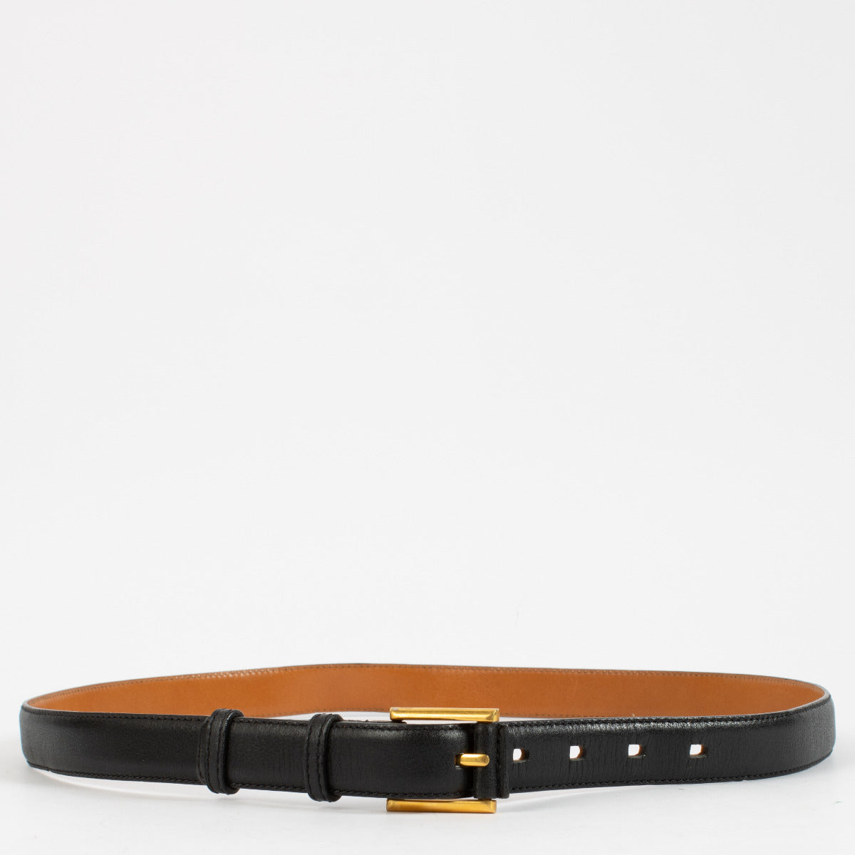 Delvaux Blue Leather Belt - size 95