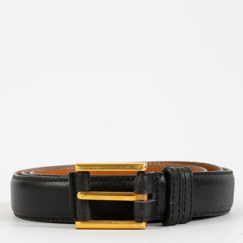 Delvaux Blue Leather Belt - size 95