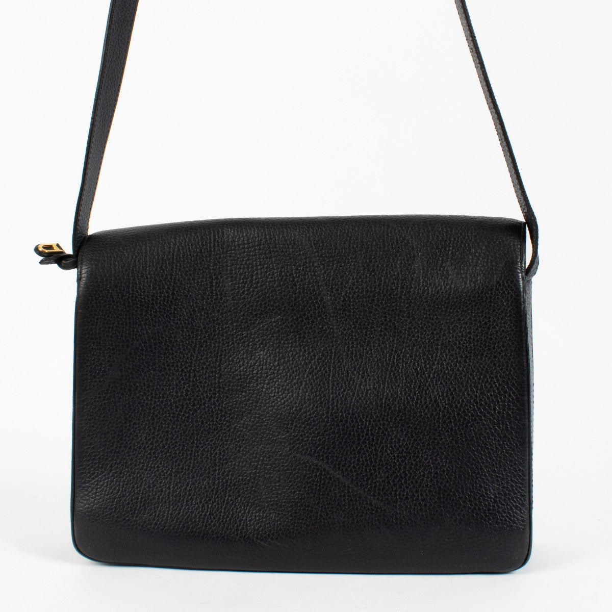 Delvaux Blue Leather D Shoulder Bag