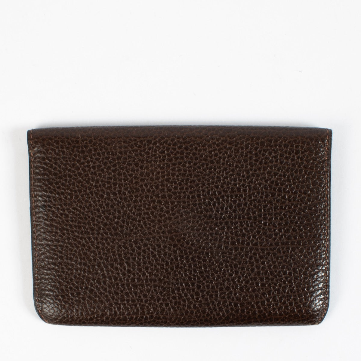 Delvaux Brown Diabolo Card Holder Wallet