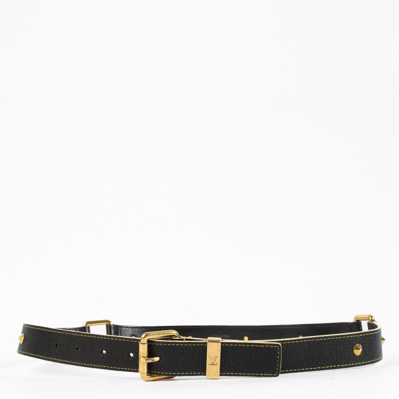 Louis Vuitton Black Suhali Belt - size 90