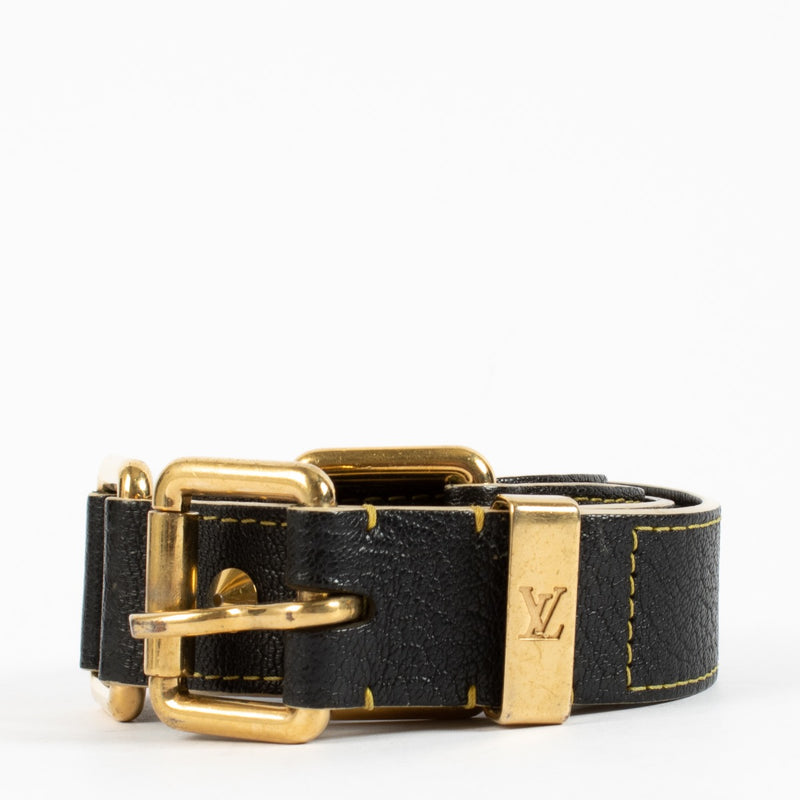 Louis Vuitton Black Suhali Belt - size 90 aan de beste prijs bij Labellov