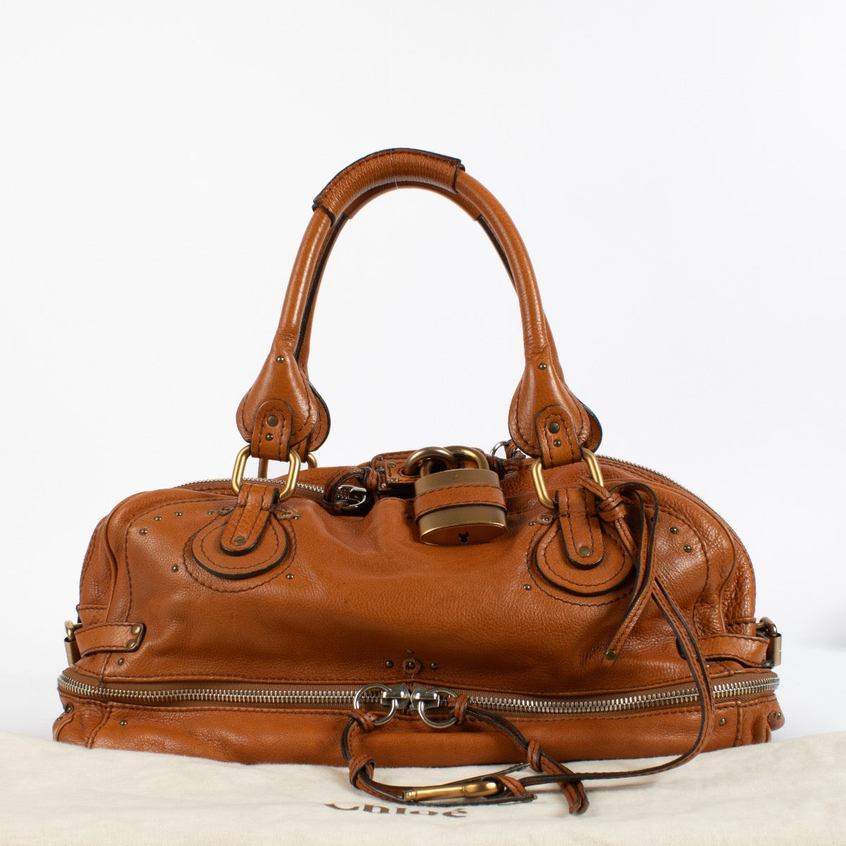 Chloé Camel Zippy Paddington Grote Tas