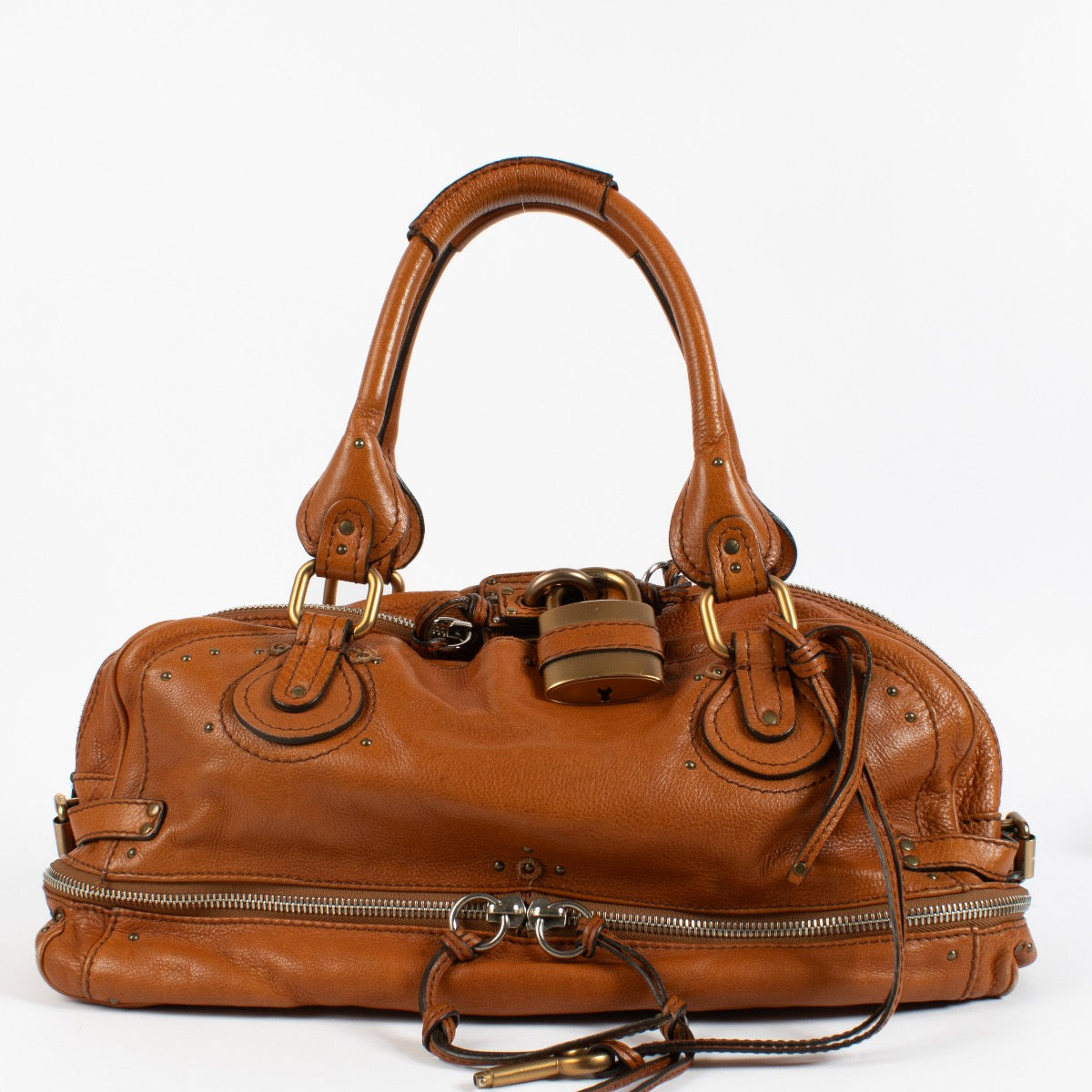 Chloé Camel Zippy Paddington Grote Tas