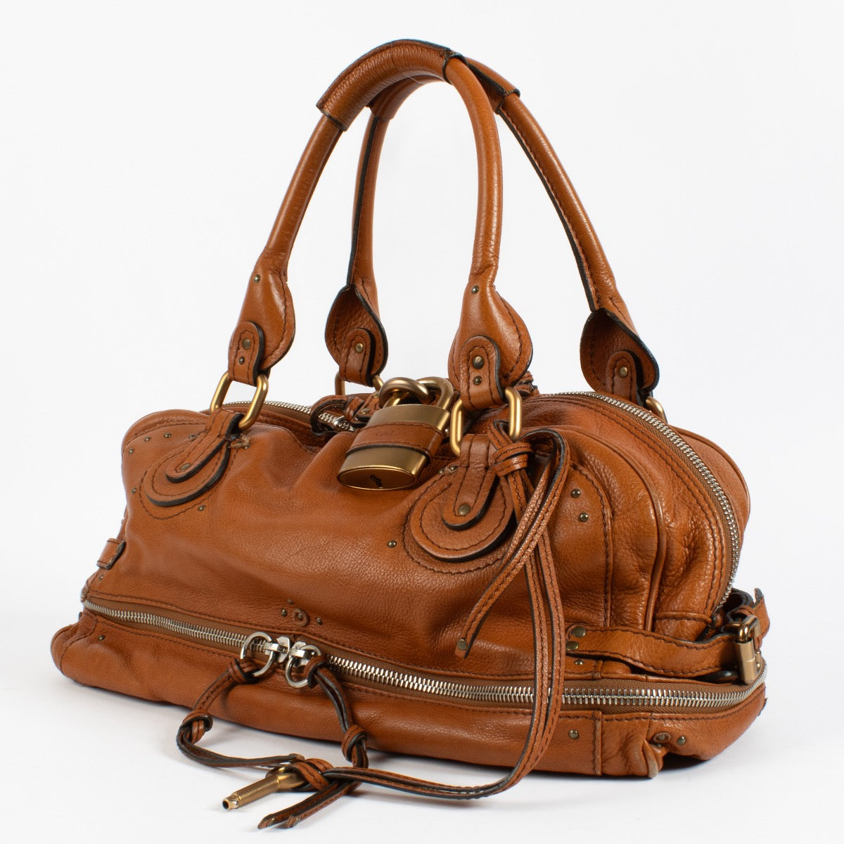 Chloé Camel Zippy Paddington Grote Tas
