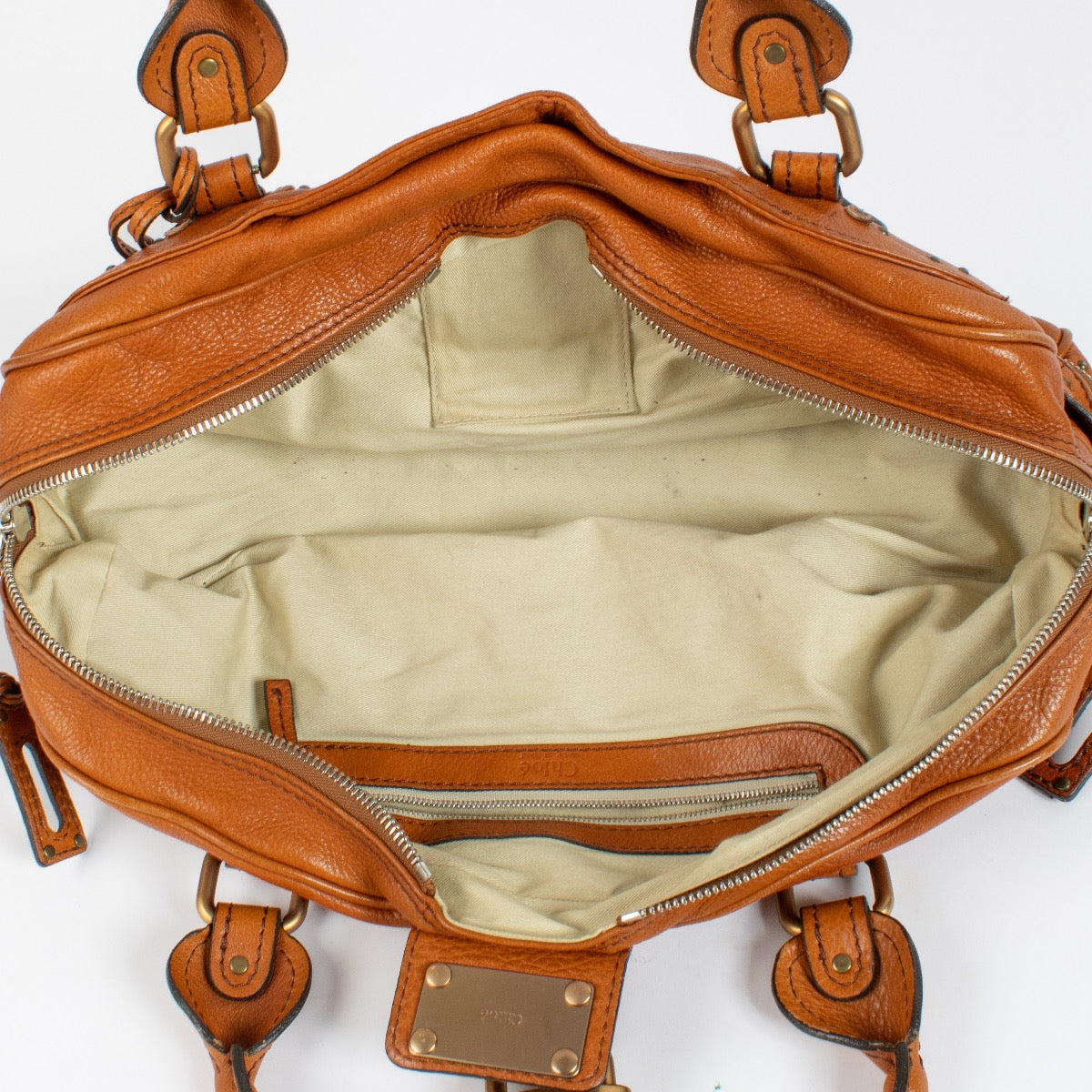 Chloé Camel Zippy Paddington Grote Tas