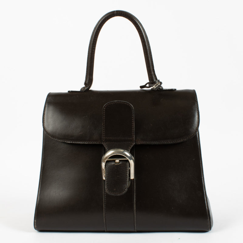 Delvaux Brown Leather Brillant MM Bag