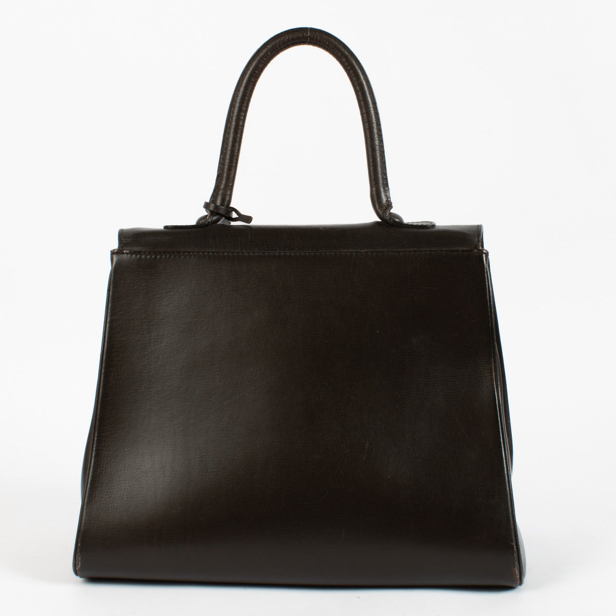 Delvaux Brown Leather Brillant MM Bag
