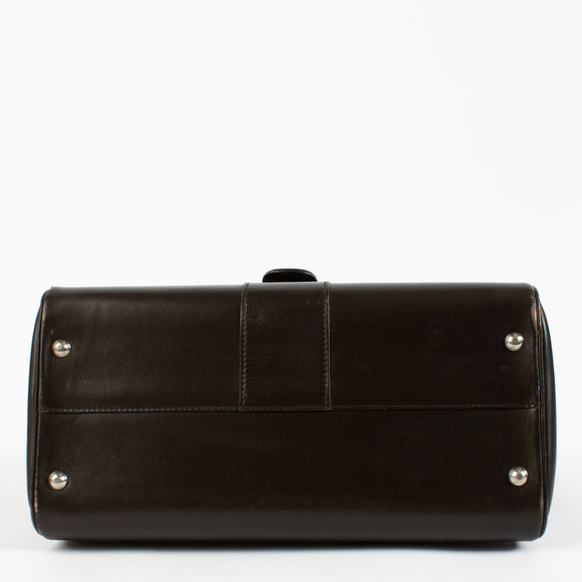 Delvaux Brown Leather Brillant MM Bag