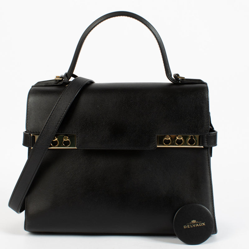 Delvaux Black Tempete MM Bag