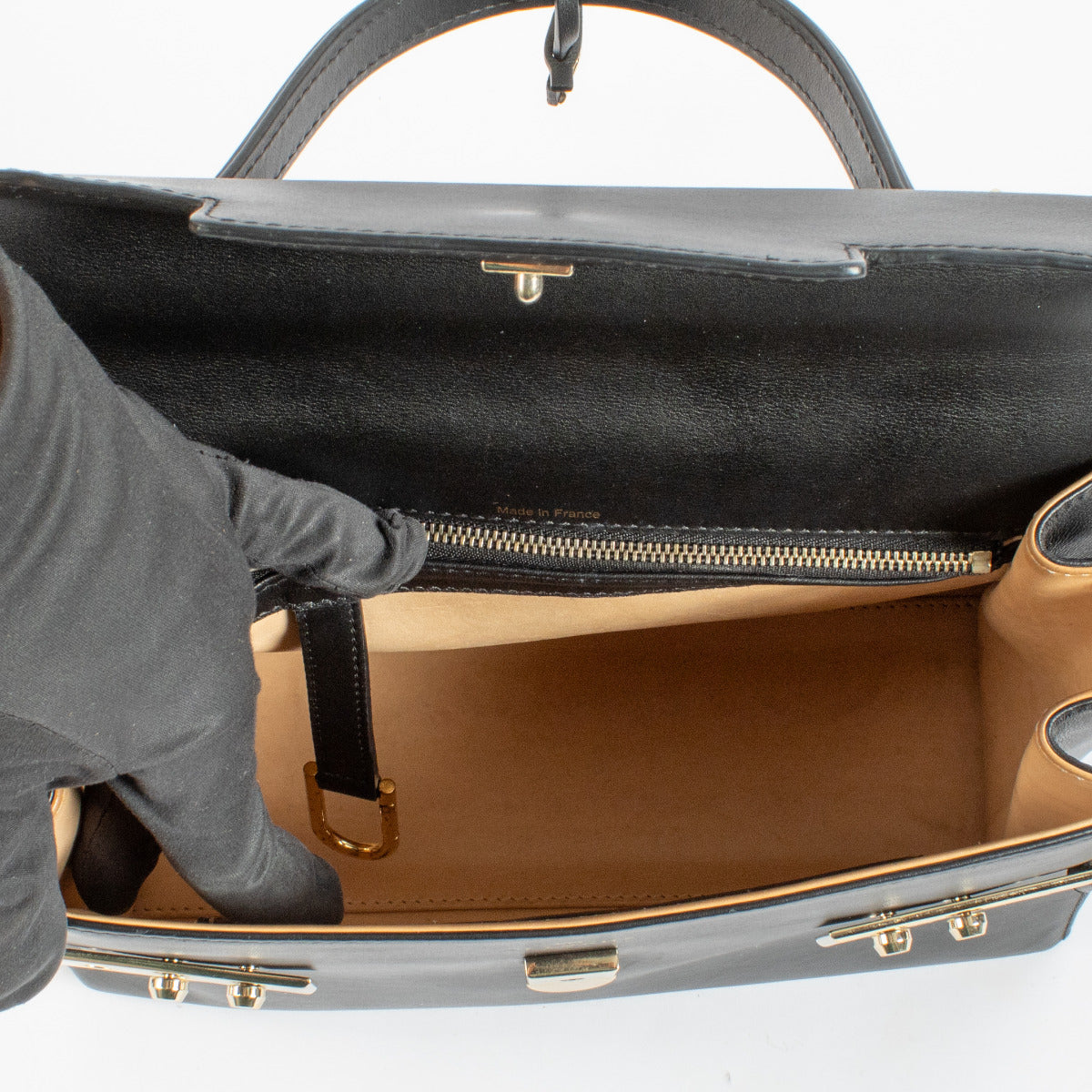 Delvaux Black Tempete MM Bag