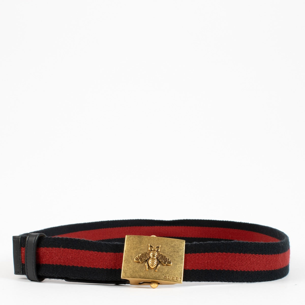 shop 100% authentic second hand Gucci Web Bee Belt - Size 95 on Labellov.com