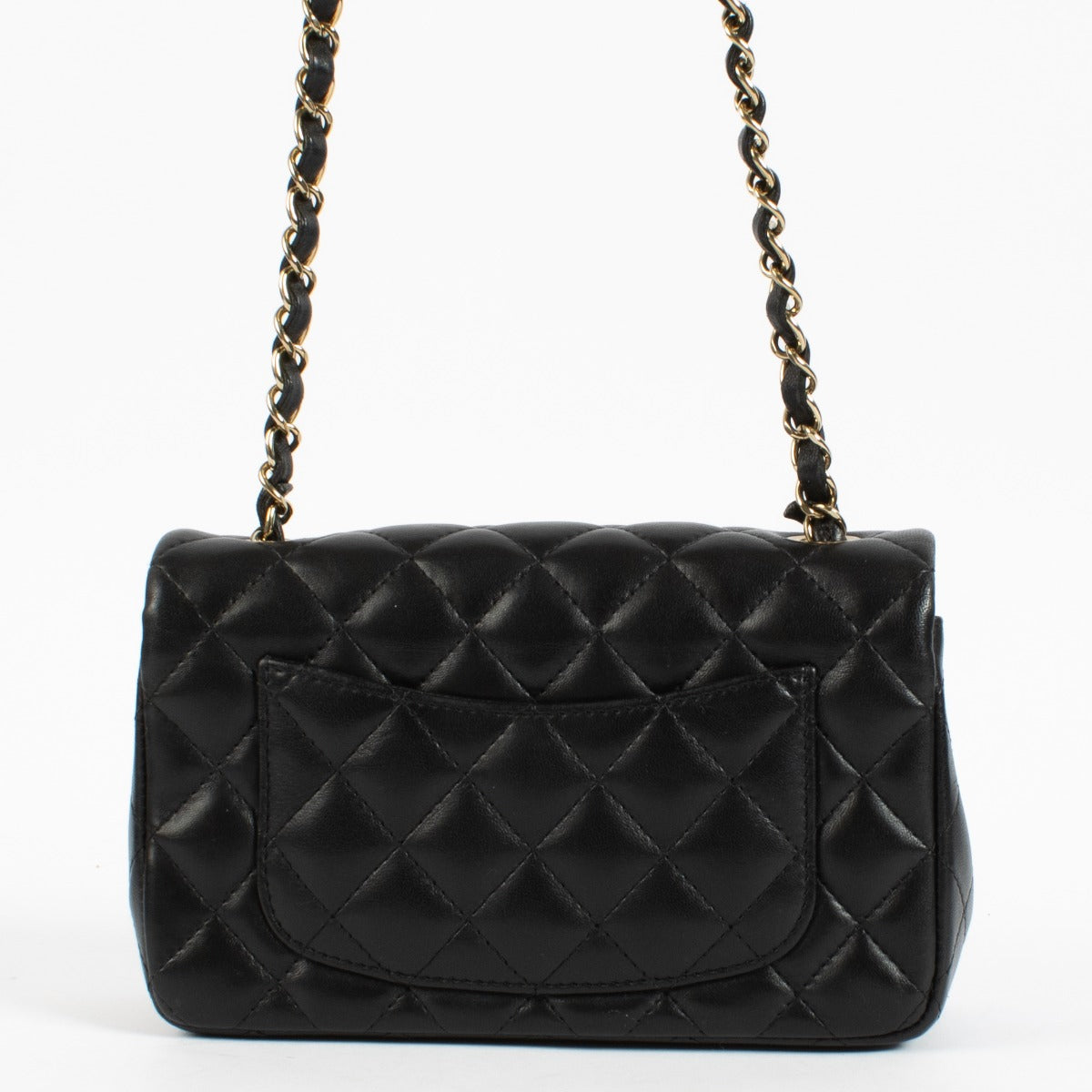 Chanel Black Lambskin Mini Classic Handbag