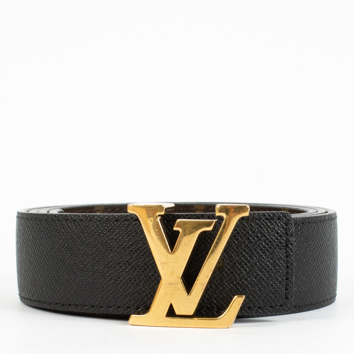 shop 100% authentic second hand Louis Vuitton LV Initials Reversible 30mm Belt - Size 90 on Labellov.com