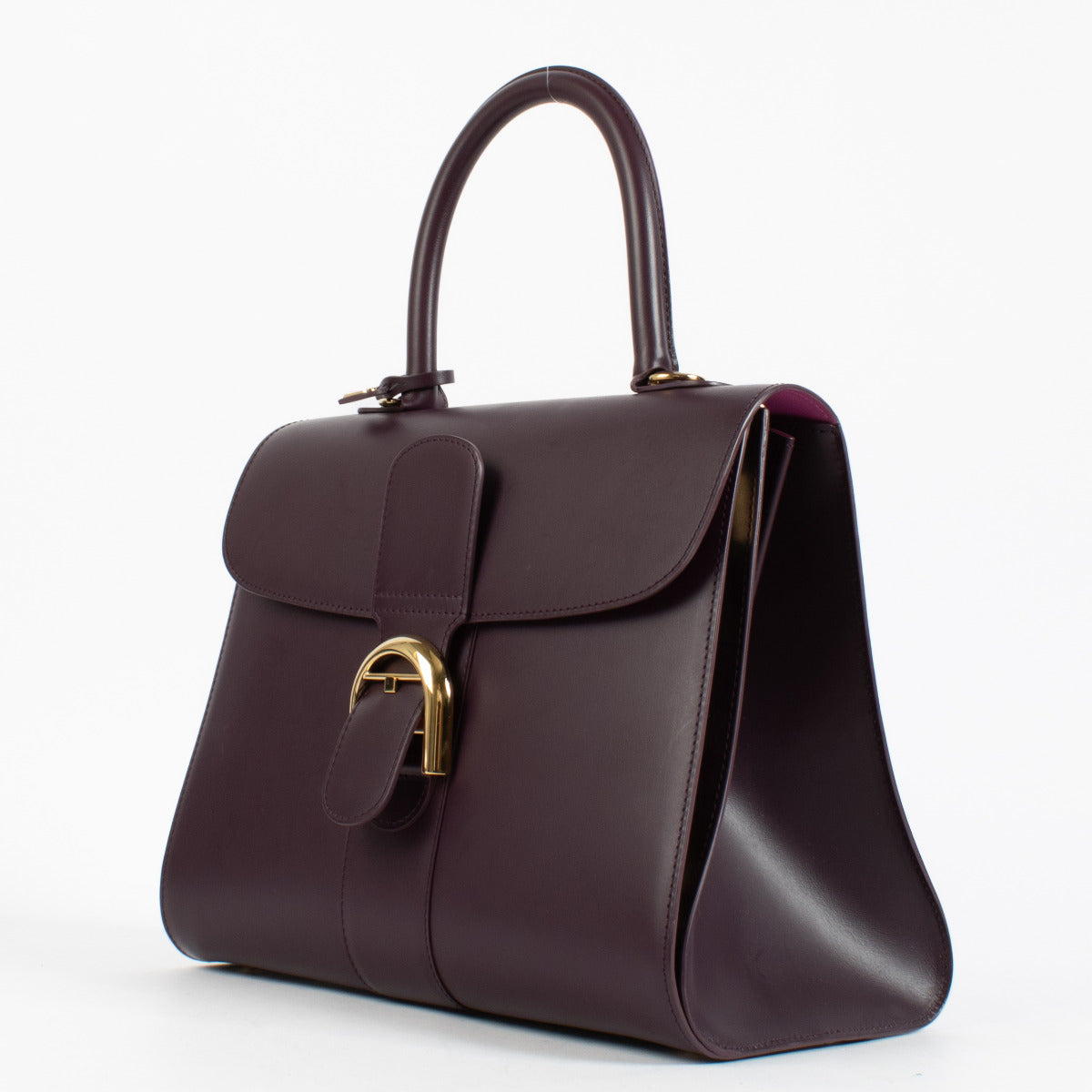 Delvaux Prune Brillant MM Magic Bag