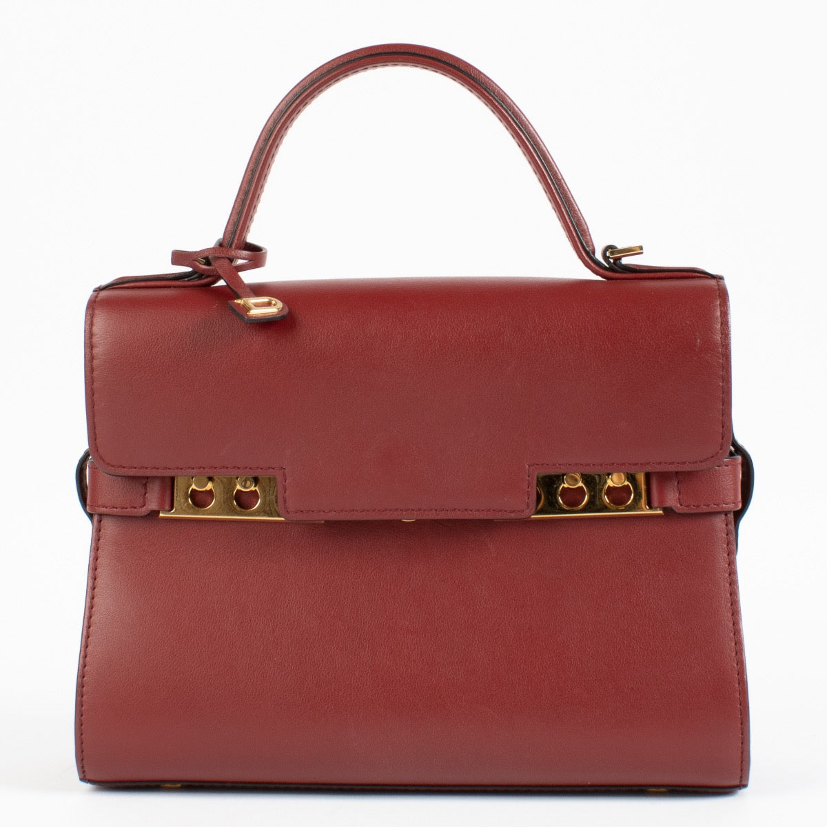 shop 100% authentic second hand Delvaux Burgundy Calf Souple Tempête Mini on Labellov.com
