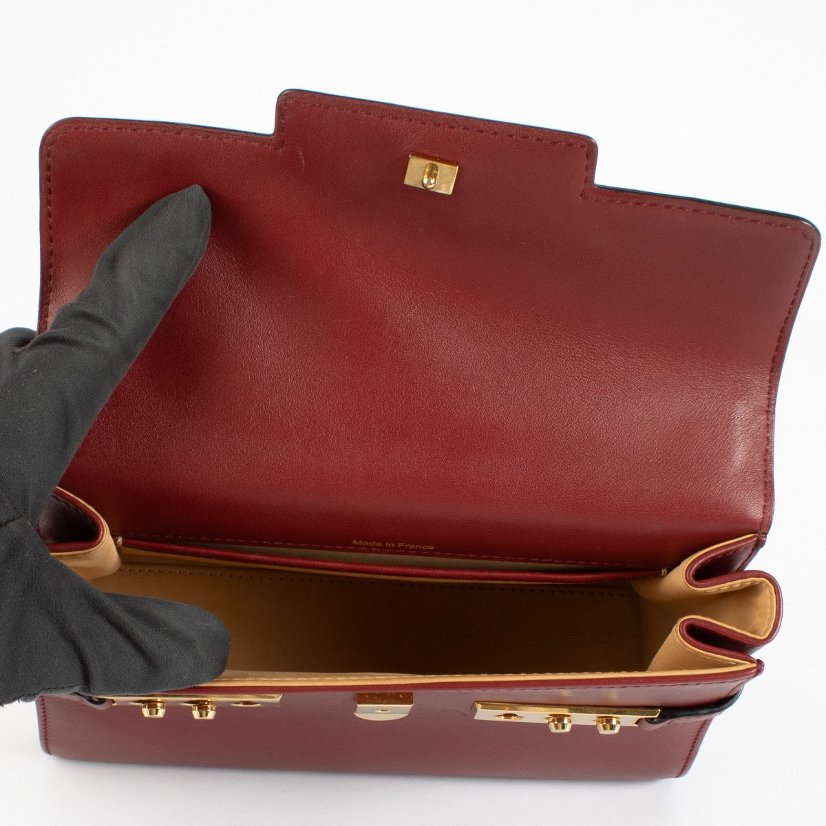 shop 100% authentic second hand Delvaux Burgundy Calf Souple Tempête Mini on Labellov.com