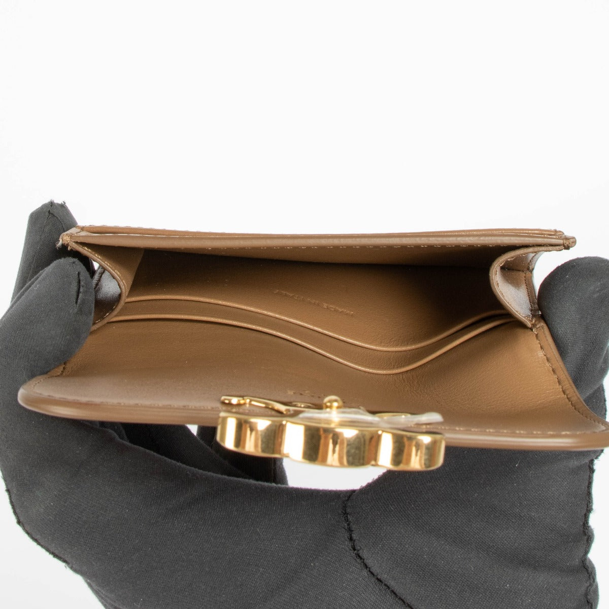 Shop this 100% authentic Celine Camel Smooth Leather Triomphe Card Holder With Flap at Labellov.com