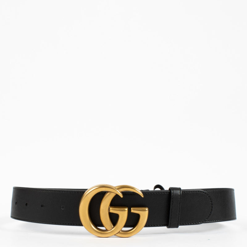 shop 100% authentic second hand Gucci Black GG Marmont Belt - Size 75 on Labellov.com