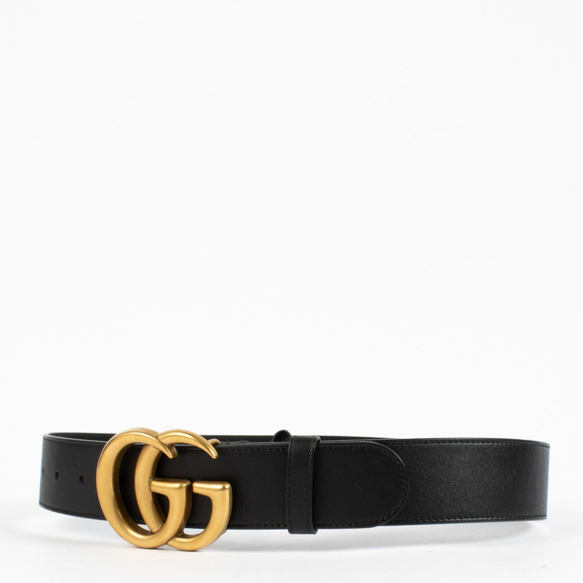shop 100% authentic second hand Gucci Black GG Marmont Belt - Size 75 on Labellov.com