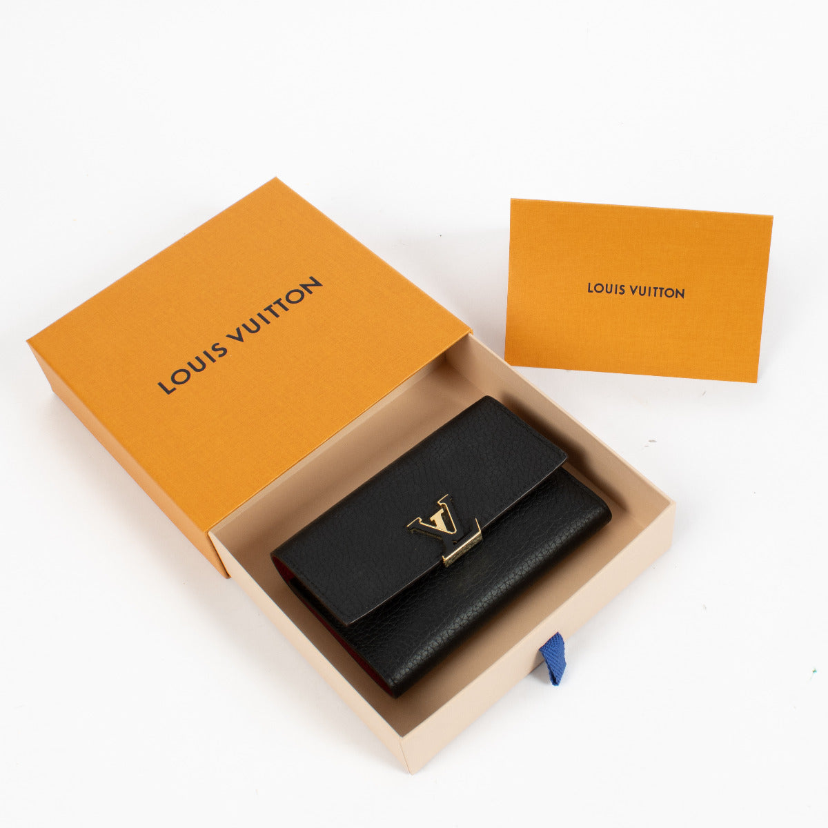 Louis Vuitton Black Capucines Wallet