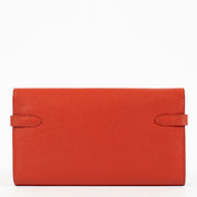Authentic preloved Hermès Kelly Wallet Chèvre Mysore Red on Labellov.com