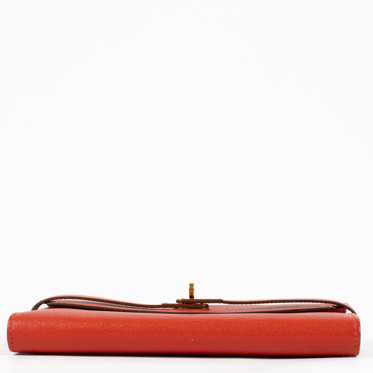 Authentic preloved Hermès Kelly Wallet Chèvre Mysore Red on Labellov.com