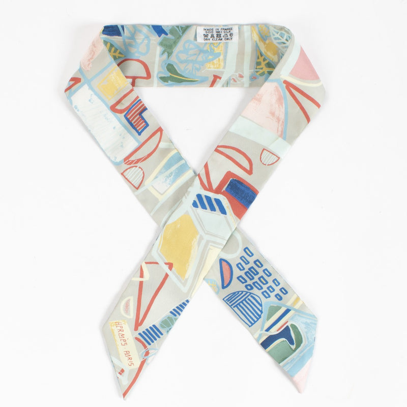 Authentic Hermès Twilly Scarf Modernisme Tropical on Labellov.com