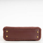 authentic preloved Chanel Burgundy Shearling Small Coco Handle on Labellov.com