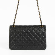 Shop safe online at Labellov in Antwerp, Brussels and knokke this 100% authentic second hand Chanel Black Caviar Large/ Jumbo Classic Double Flap