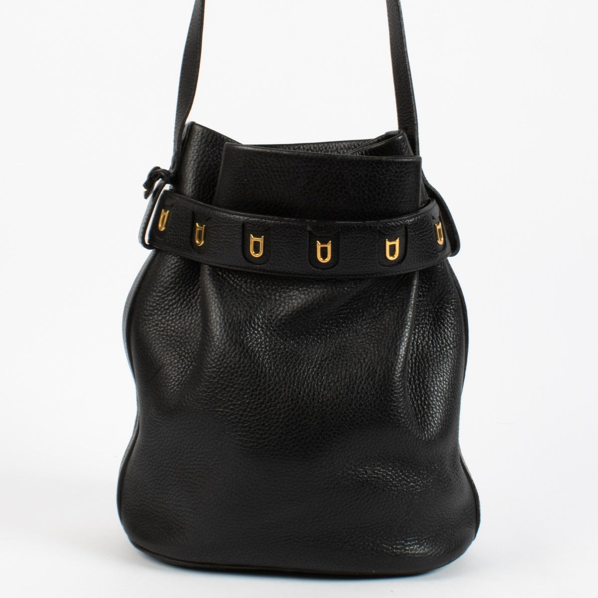 Delvaux Zwarte Trotteur Calicot Tas