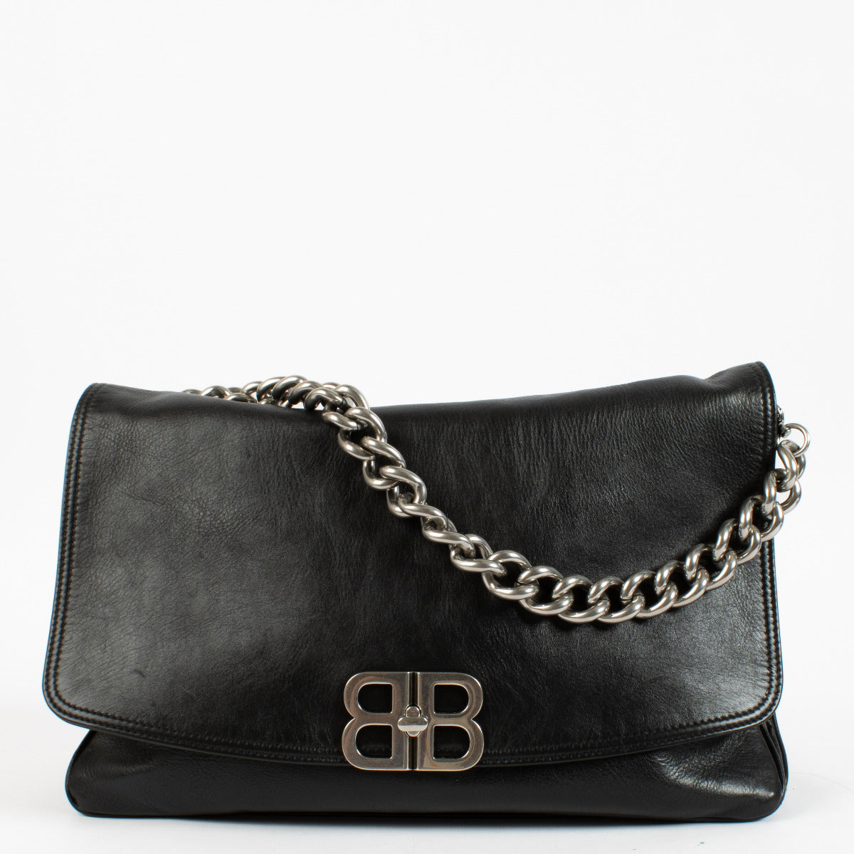 Balenciaga Black BB Soft Large Flap Bag