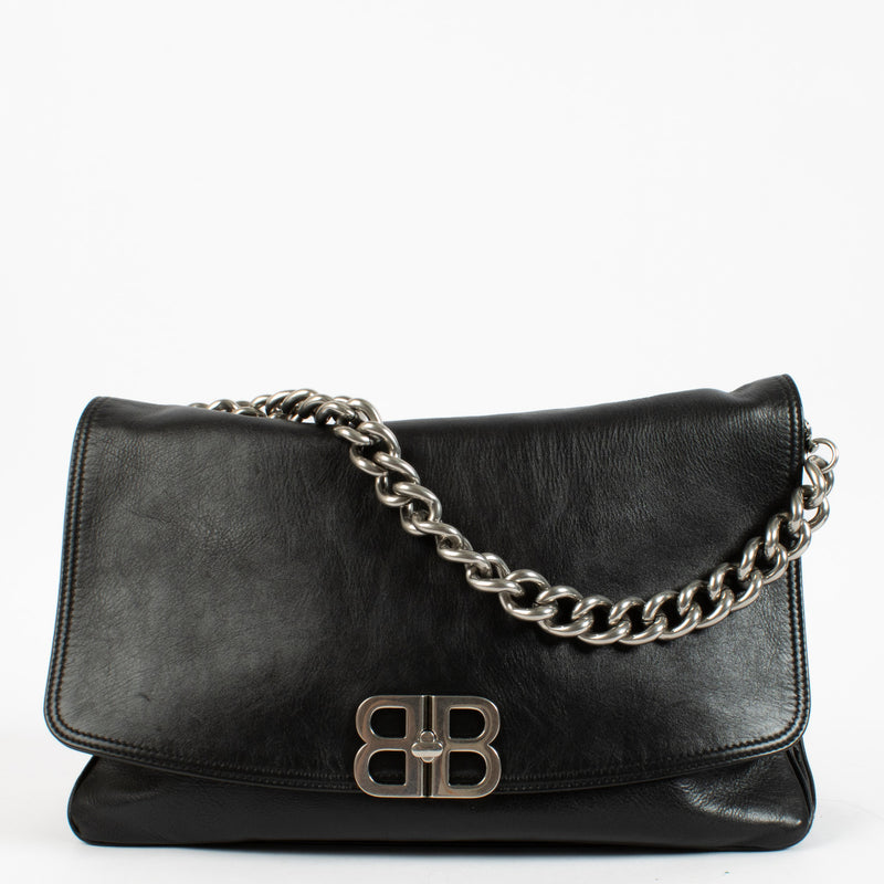 Balenciaga Black BB Soft Large Flap Bag