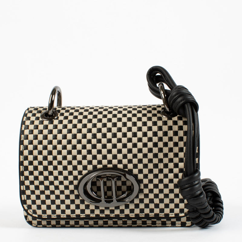 Lebeau-Courally White & Black La Rebelle Small Bag