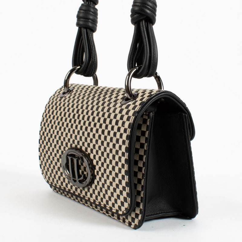Lebeau-Courally White & Black La Rebelle Small Bag