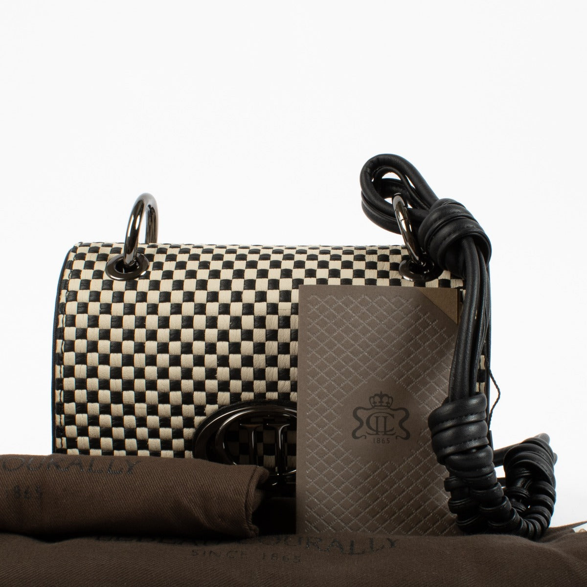 Lebeau-Courally White & Black La Rebelle Small Bag