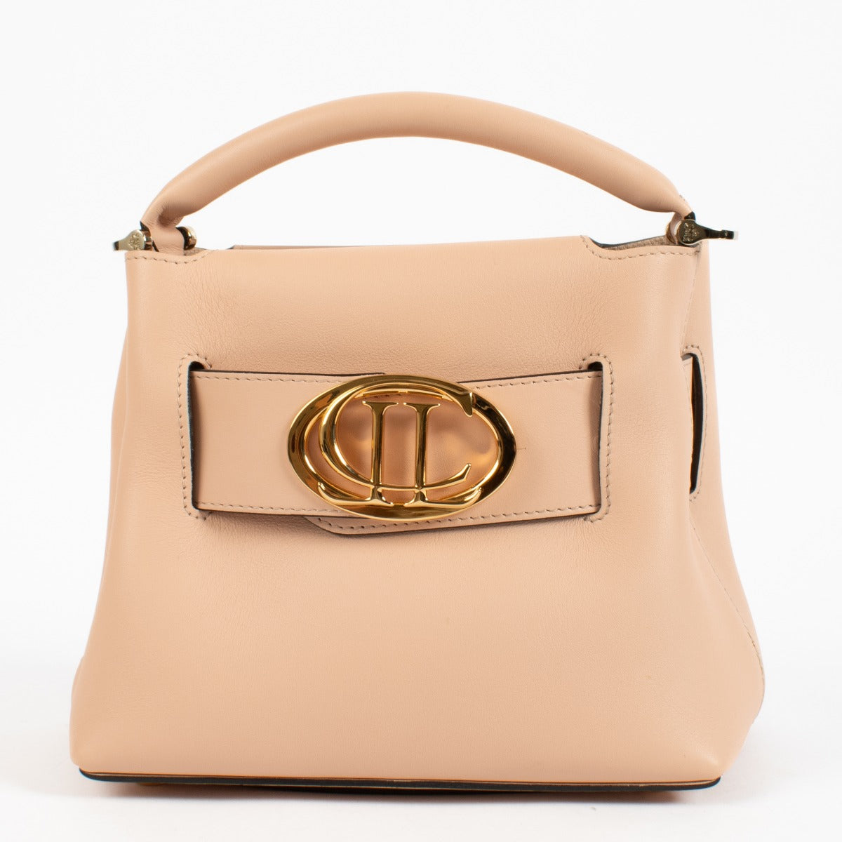 shop 100% authentic second hand Lebeau-Courally Miss Coraly Nude Top Handle Bag on Labellov.com