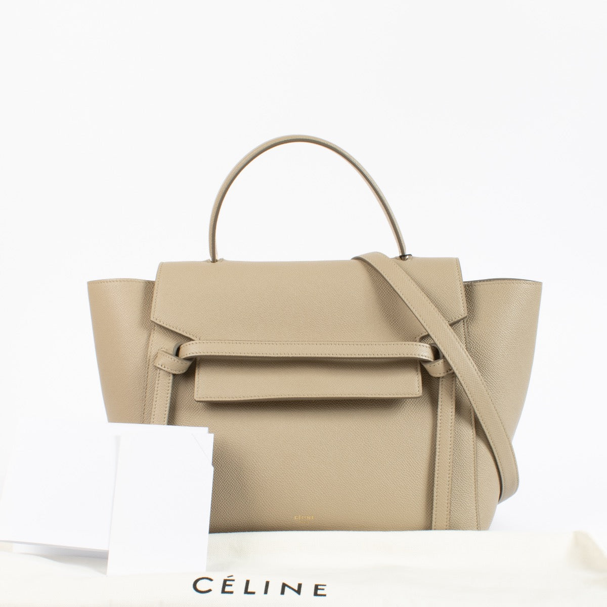 Shop safe online at Labellov this 100% authentic second hand Celine Beige Mini Belt Bag