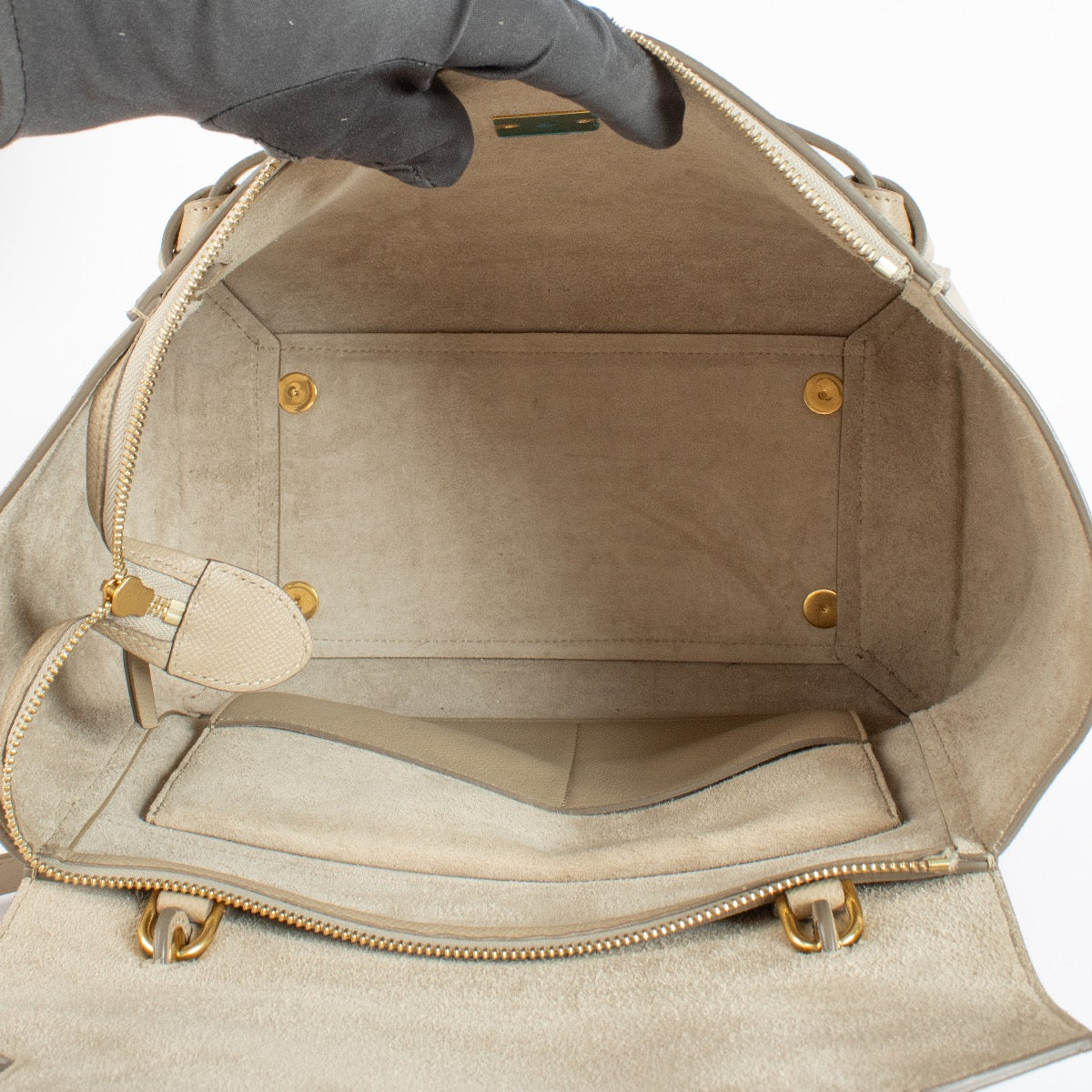 Shop safe online at Labellov this 100% authentic second hand Celine Beige Mini Belt Bag